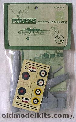 Pegasus 1/72 Fairey Albacore - 'Deluxe' Issue - Bagged, 4001 plastic model kit